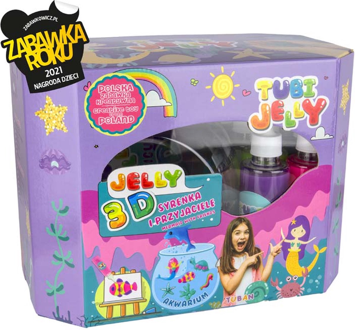 Tuban - Tubi Jelly Set With 8 Colors And Big Aquarium – Mermaid
