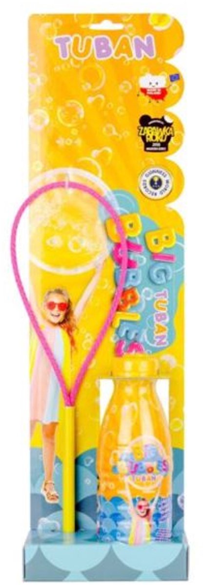 Tuban speelgoed - Bellenblaas set met ring en 400 ml vloeistof.