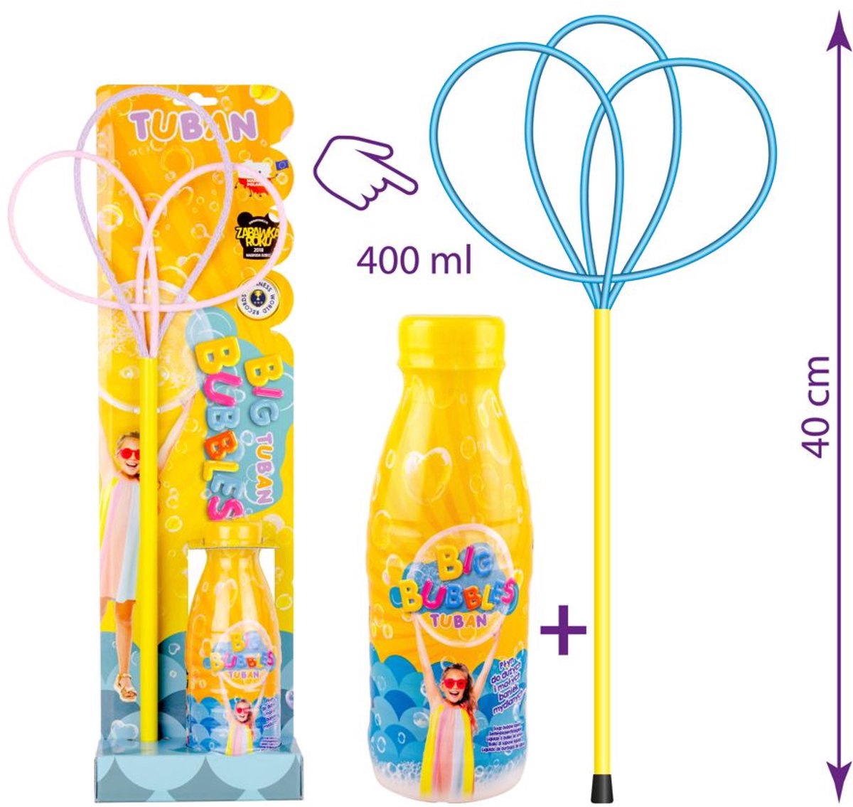   speelgoed - Zeepbellen Pro Multi Butterfly set met vloeistof 400 ml.