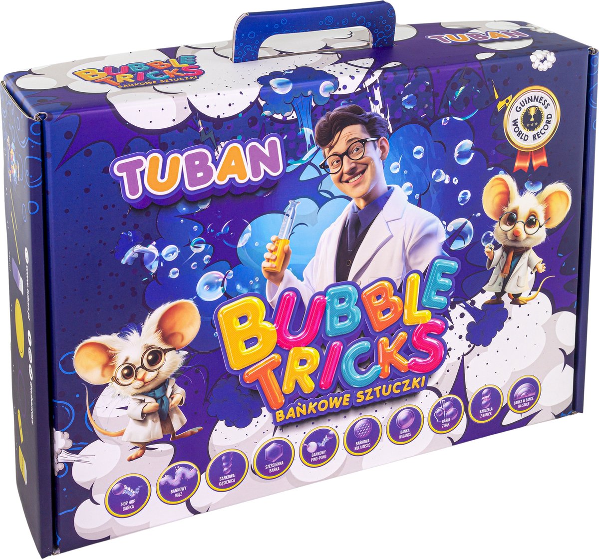 Tuban speelgoed bubbelset - 10 magische bubbeltrucs voor kinderen.
