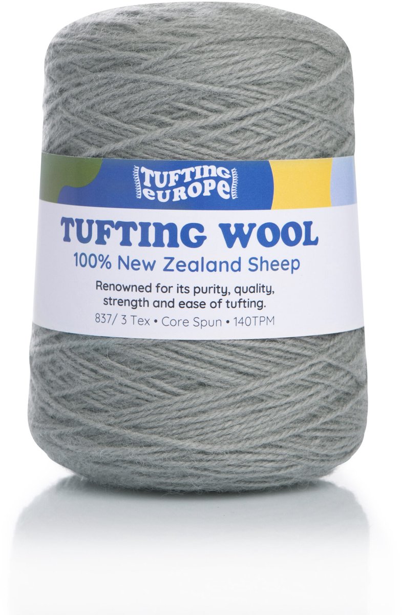Donkergrijze 500 g wollen Tufting Garen Tufting Yarn - 100% Nieuw-Zeelandse Wol