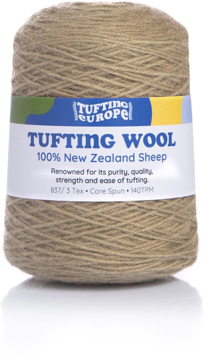 Kaki 500 g Wol Tufting Garen Tufting Yarn - 100% Nieuw-Zeelandse Wol