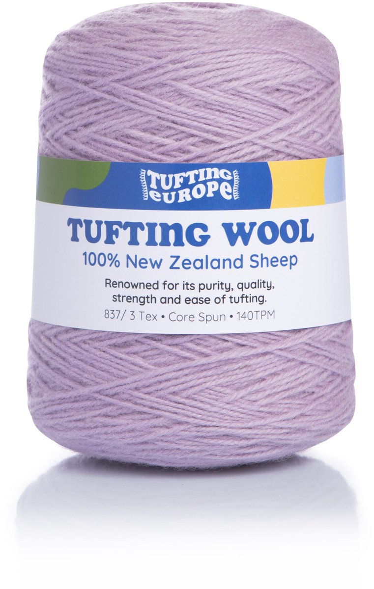 Lichtpaars 500 g Wol Tufting Garen Tufting Yarn - 100% Nieuw-Zeelandse Wol