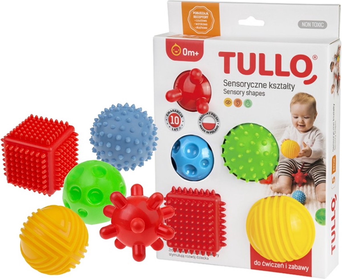 KIT SENSORISCHE VORMEN (5 delige)- Fysiotherapie- massage- Kruipen- Tanden- Zintuiglijk