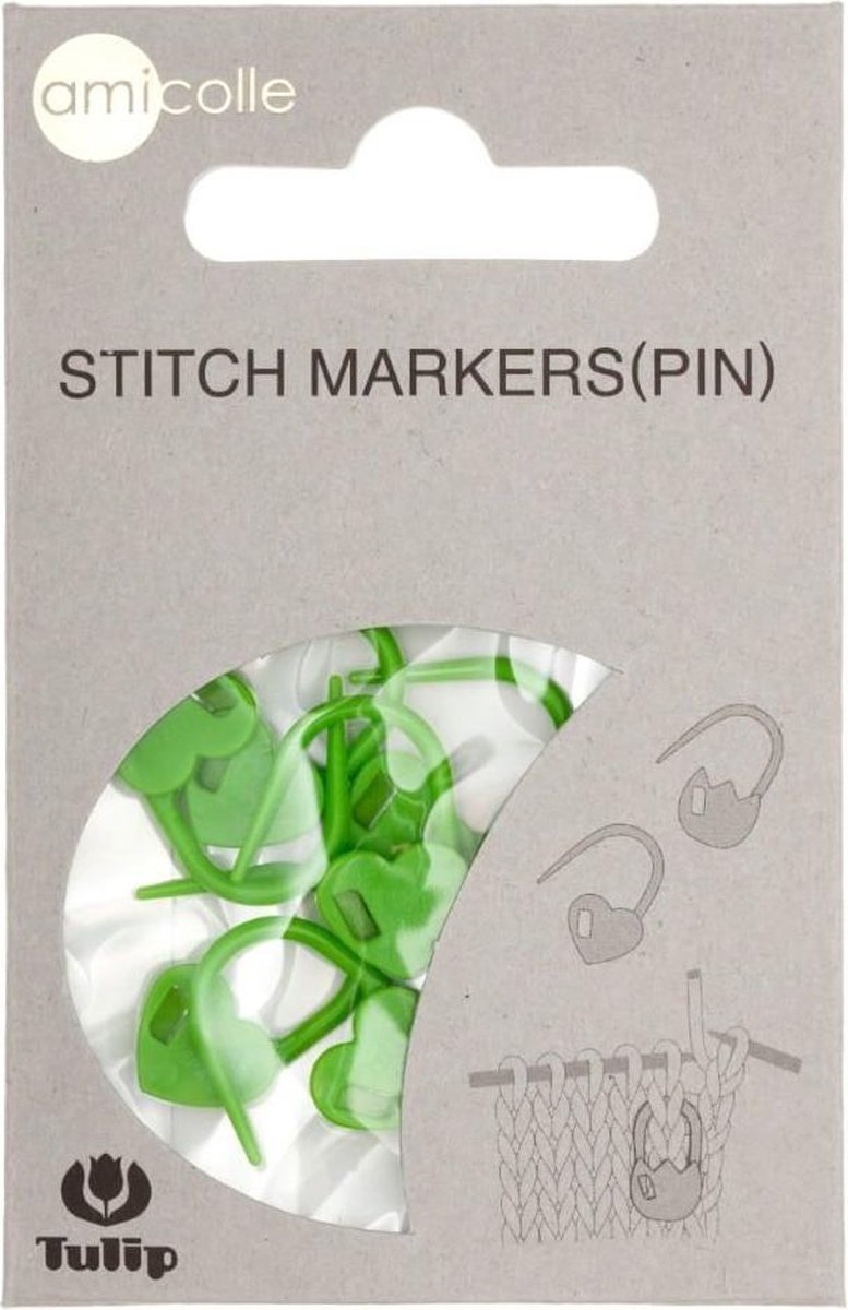 TULIP STEKENMARKEERDERS HART GROEN, 2 ZAKJES