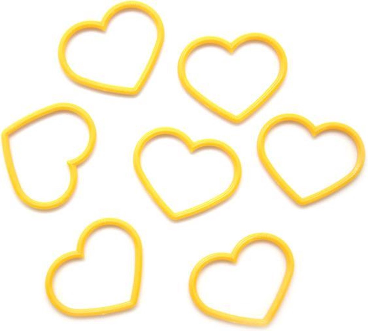   Markeerringen Hart Uni 1 Geel XL