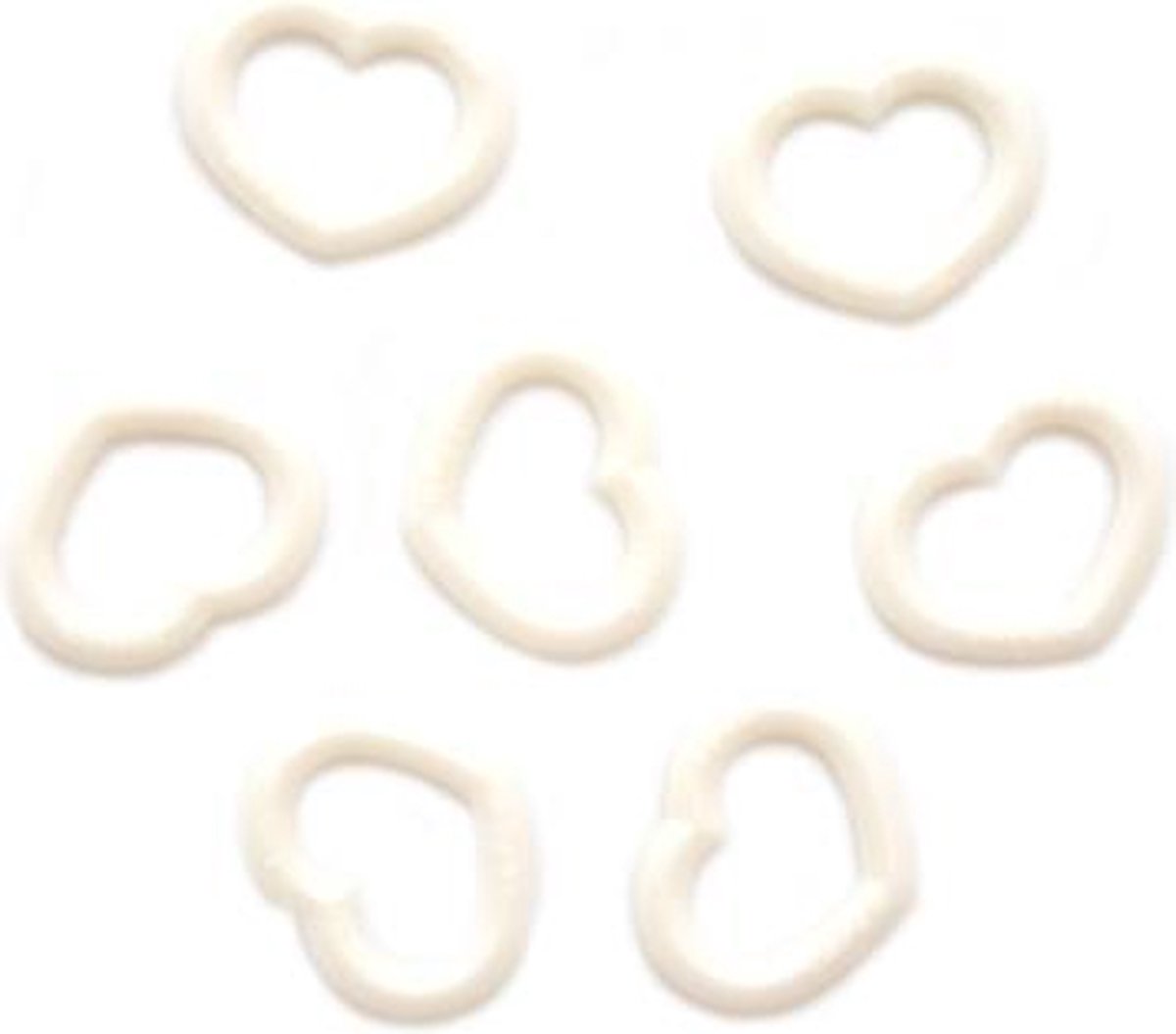   Markeerringen Hart Uni 4 Wit S