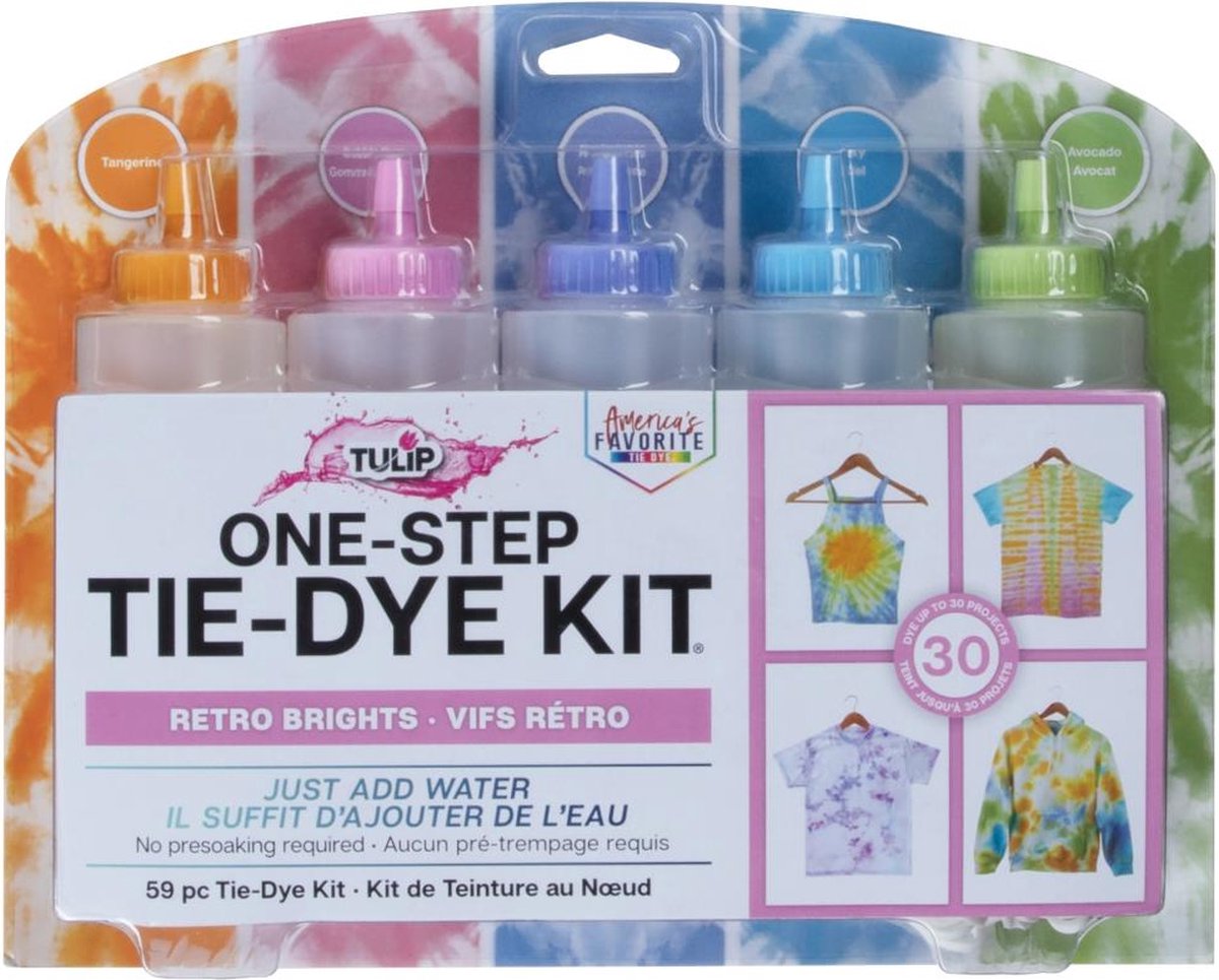 Tulip One Step Tie-Dye Kit Retro Bright