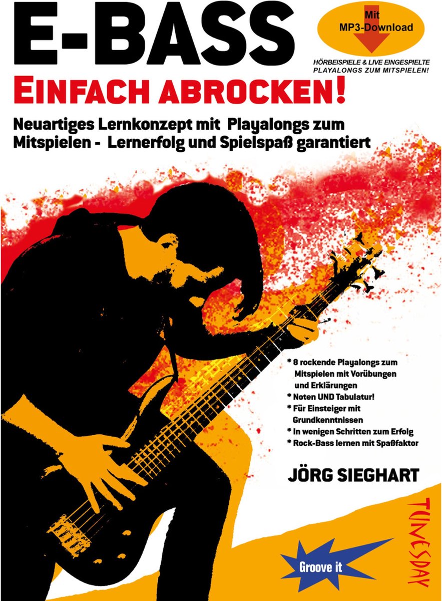   E-bas, eenvoudig abrocken! Jörg Sieghart, Buch & CD - Educatief