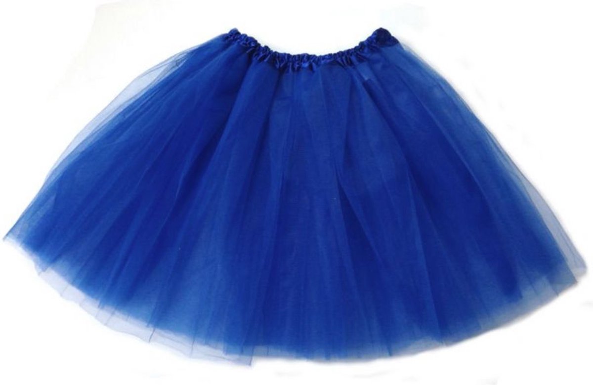 Blauw tutu rokje met voering