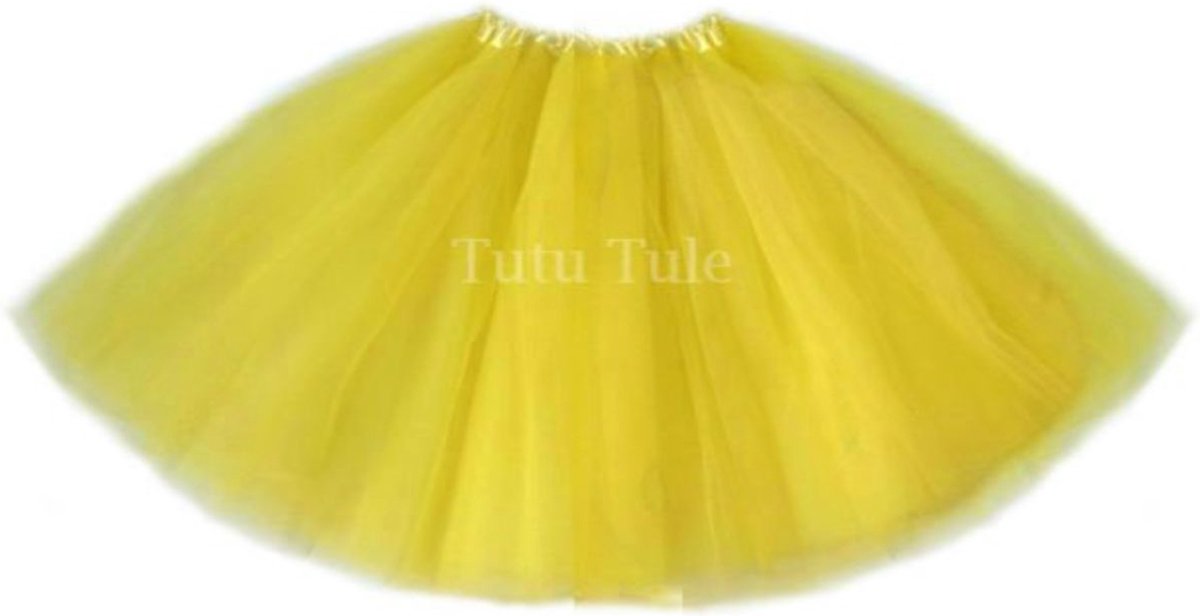 Geel tutu rokje met voering
