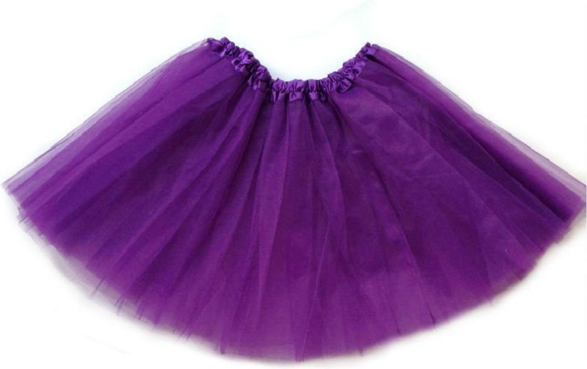 Paars tutu rokje met voering