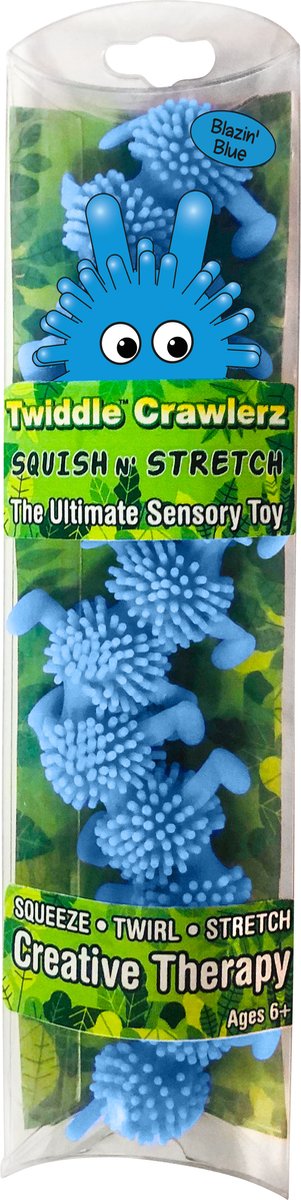 Twiddle Crawlerz - Squish n Stretch - Blazin Blue - Fidget Toy