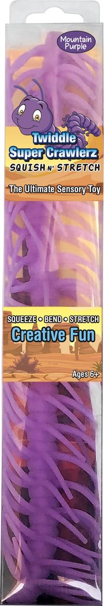 Twiddle Super Crawlerz - Squish n Stretch - Mountain Purple - Fidget Toy