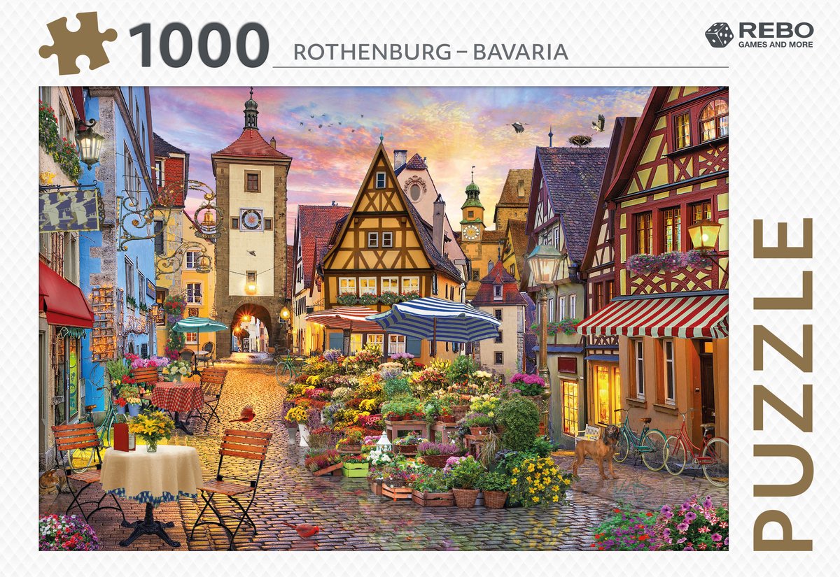 Rebo puzzel 1000 st. Rothenburg