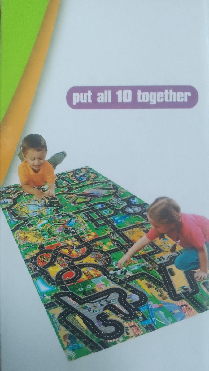 Speelmat 80*70cm met autos 8075