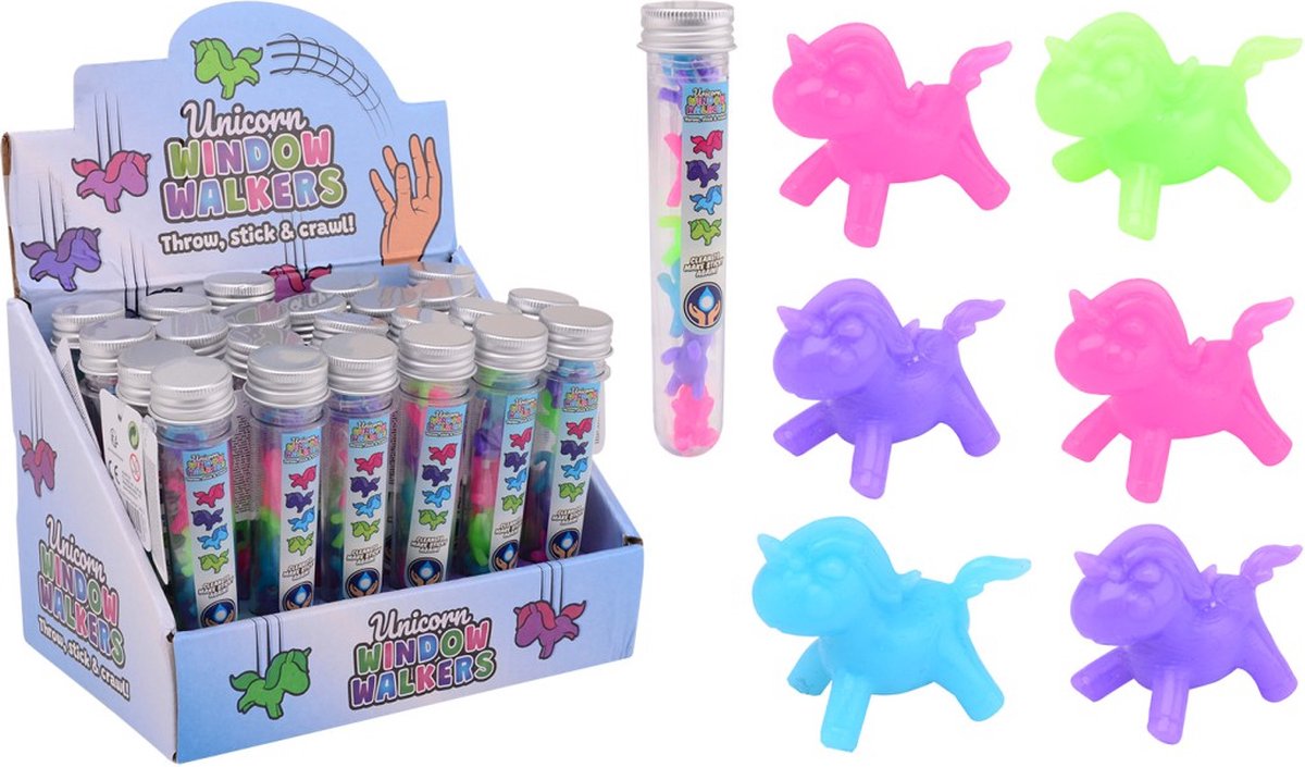 Sticky Eenhoorn Raamlopers in Koker, 6st