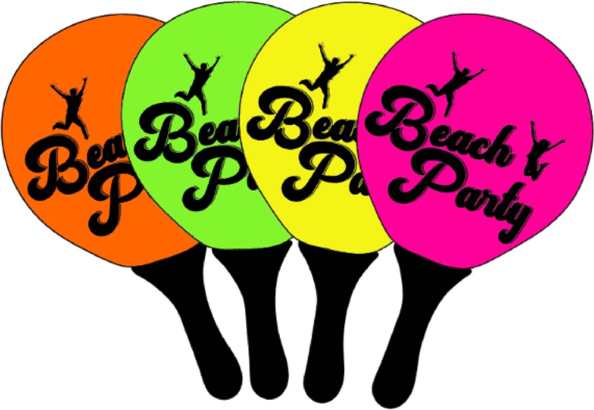 Strandballenset Neon 4 ass. 04205