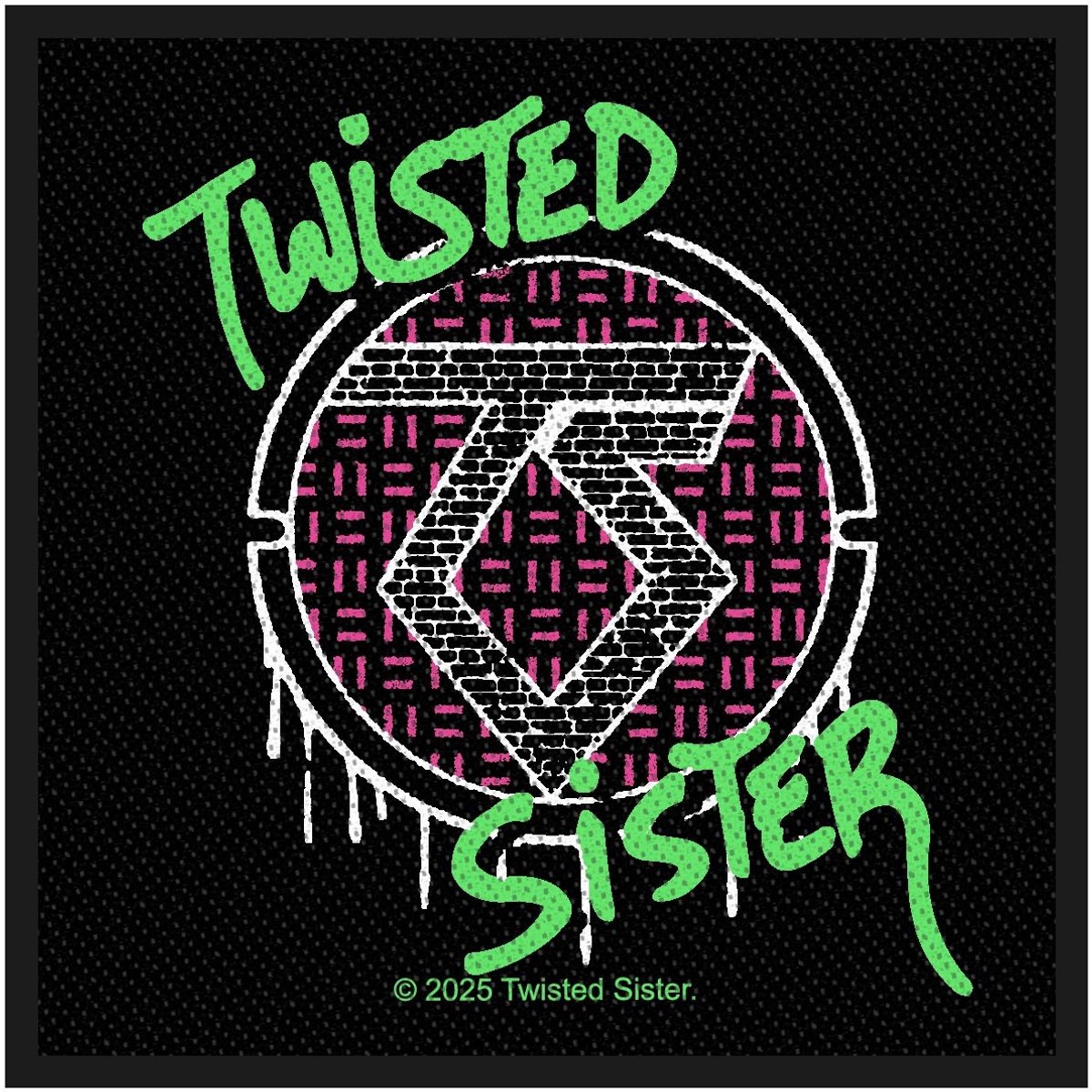 Twisted Sister Spray Logo Unisex Patch - meerkleurig - Standard