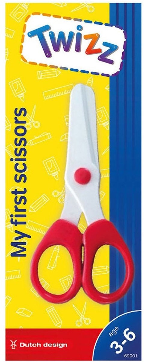 Twizz Twizz Mijn Eerste Schaar Rood 12 Cm