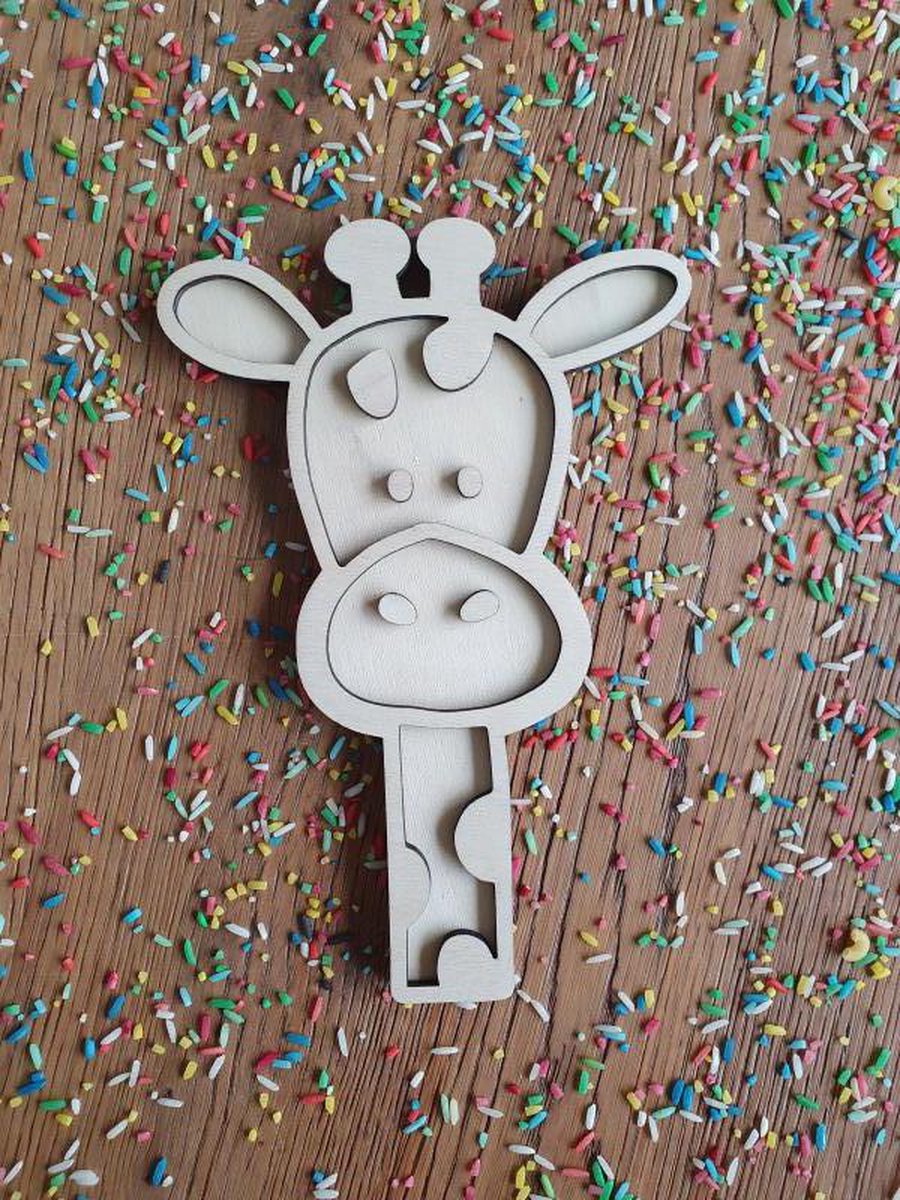 Speelframe Giraffe - Sensory play - Open ended - Speelbak - Speelrijst - Rijst - Montessori - Sensoryplay - Speeltray - Speel vorm