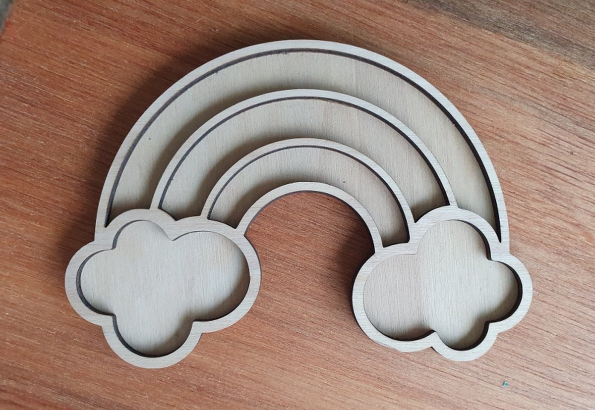 Speelframe voor sensory play - Regenboog - Speeltray - Speelrijst en sensorybakken - Montessori - Open ended - Sensoryplay