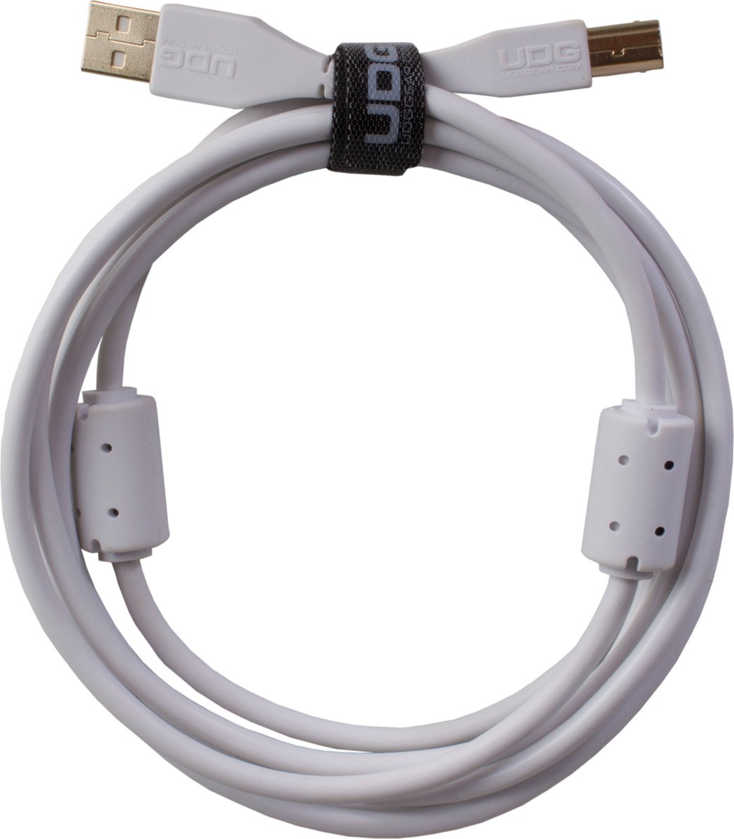 UDG Ultimate Audio Cable USB 2.0 A-B White Straight 1m (U95001WH) - Kabel voor DJs