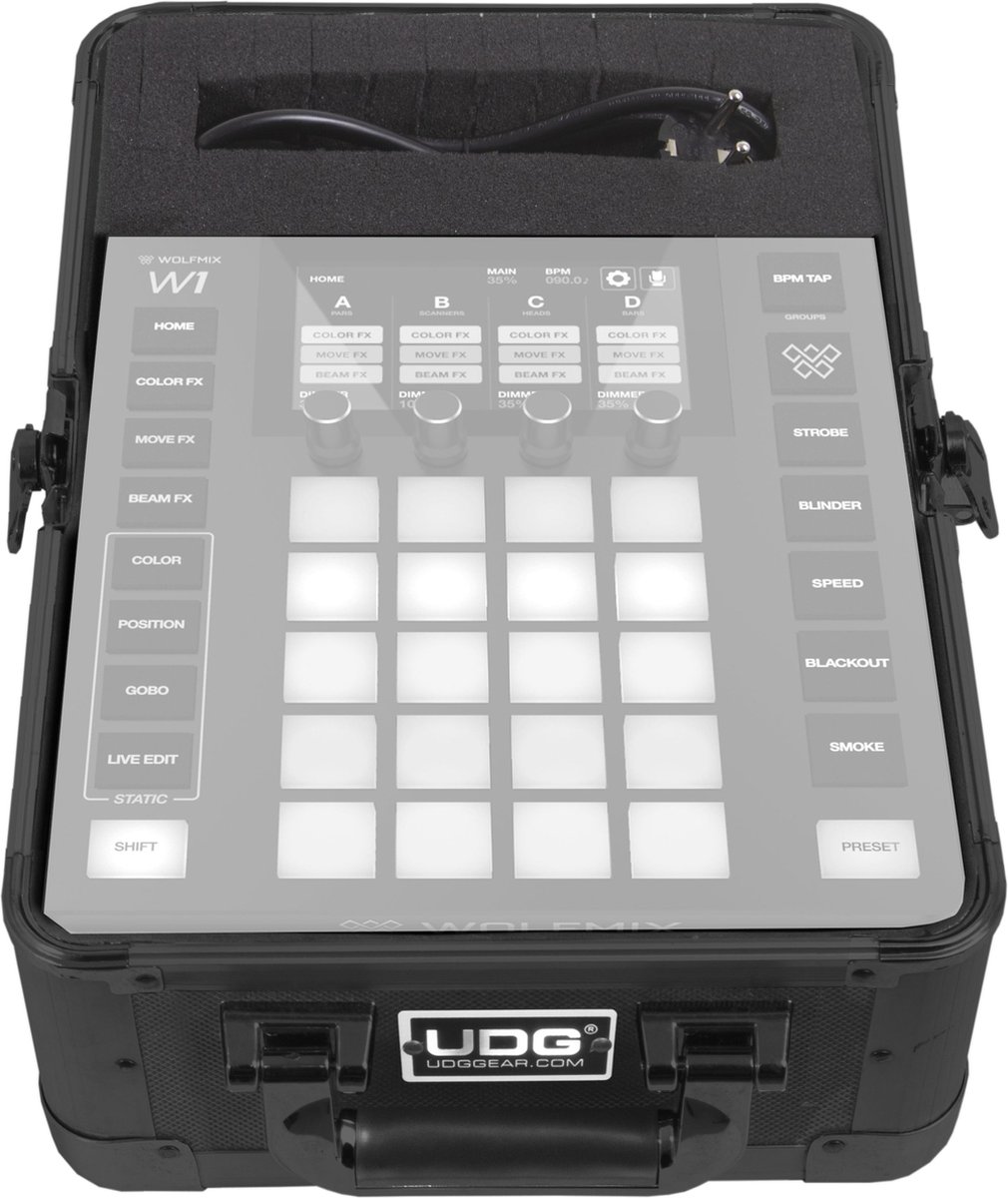 UDG Ultimate Pick Foam Flight Case Wolfmix W1 Black (U93019BL) - Case voor controller