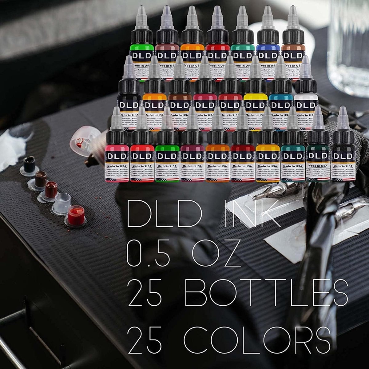 tattoo ink - Professionele Liner Outlining / Tattoos Inkt Set 25 stuks