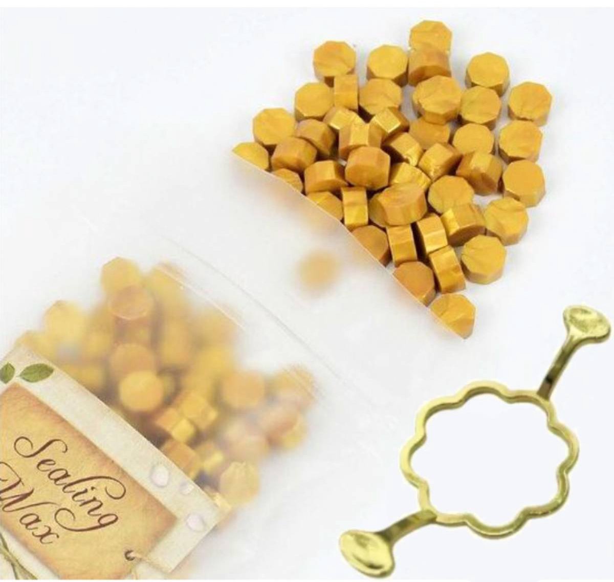 3x Waxzegel / Lakzegels - Sealing Wax 3x 100 stuks - voor het maken van een lakstempel - Goud- tijdelijk met een Luxe ZEGELBEGRENZER voor de PERFECTE ZEGEL.