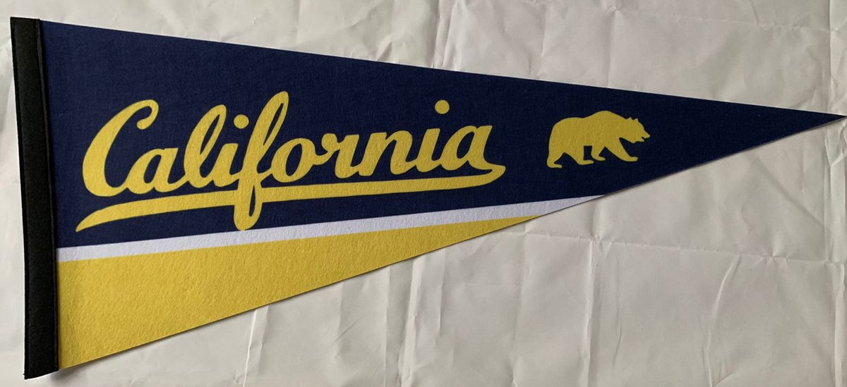 California University - Cali Uni - NCAA - Vaantje - American Football - Sportvaantje -   - Vlag - Pennant - Universiteit - Ivy League amerika - 31 x 72 cm