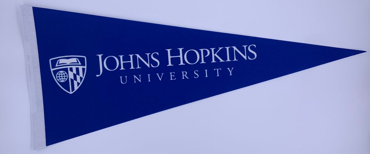Johns Hopkins University - University of Johns Hopkins - Johns Hopkins Uni - VS - NCAA - Vaantje - American Football - Sportvaantje - Wimpel - Vlag - Pennant - Universiteit - Ivy League amerika - 31 x 72 cm - Cadeau sport - Cadeau uni