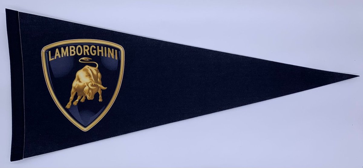 Lamborghini - Lamborghini auto - Lambo - Lamborghini logo - auto - racen - Vaantje - Lamborghini motors - Lambo motoren - Sportvaantje -   - Vlag - Pennant - 31*72 cm - Lambo wall decor - Lamborghini vlag - lambo cadeau