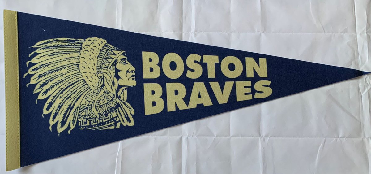   - Boston Braves - MLB - Vaantje - Baseball - Honkbal - Sportvaantje - Pennant -   - Vlag - 31 x 72 cm - Vintage