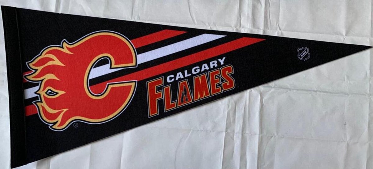   - Calgary Flames - Canada - NHL - Vaantje - Ijshockey - Hockey - Ice Hockey - Sportvaantje - Pennant -   - Vlag - 31 x 72 cm