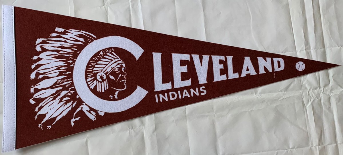   - Cleveland Indians - MLB - Vaantje - Baseball - Honkbal - Sportvaantje - Pennant -   - Vlag - 31 x 72 cm - Vintage5