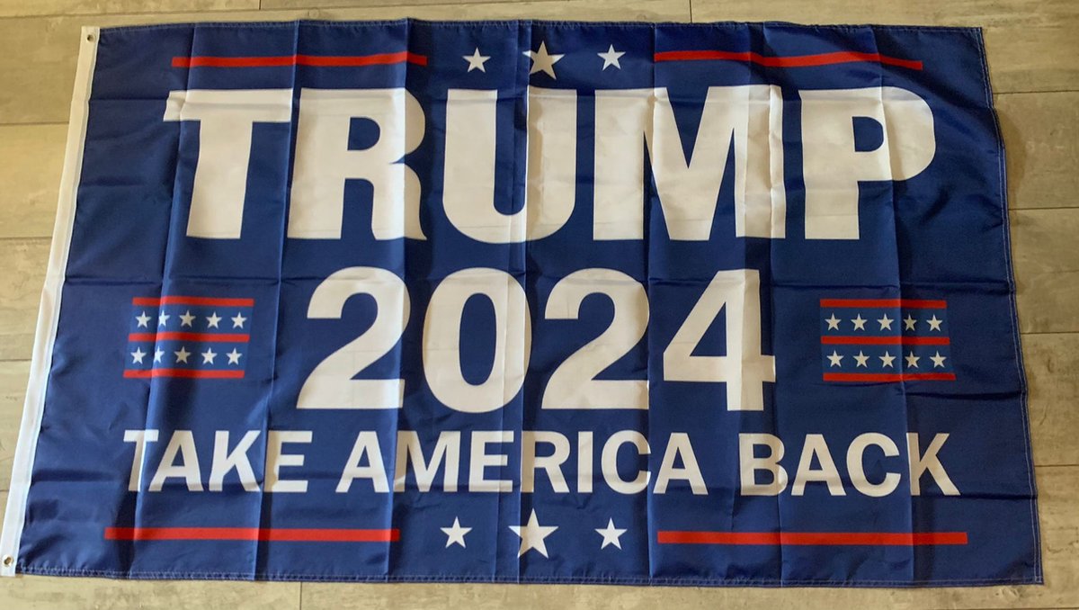 USArticlesEU - Donald Trump Vlag - Trump Vlag - Trump 2024 - Trump 2020 - Verkiezingen vlag - Amerika vlag - US vlag- USA Vlag - Trump vlag Blauw - Americana - 150 x 90 cm - Amerikaanse strepen