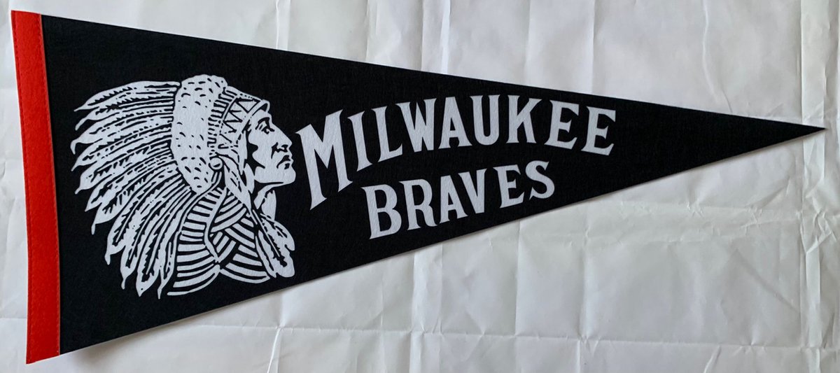   - Milwaukee Braves - MLB - Vaantje - Baseball - Honkbal - Sportvaantje - Pennant -   - Vlag - 31 x 72 cm