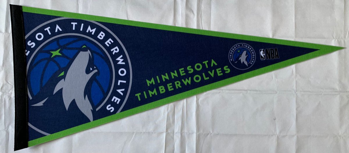   - Minnesota Timberwolves - NBA - Vaantje - Basketball - Sportvaantje - Pennant -   - Vlag - 31 x 72 cm