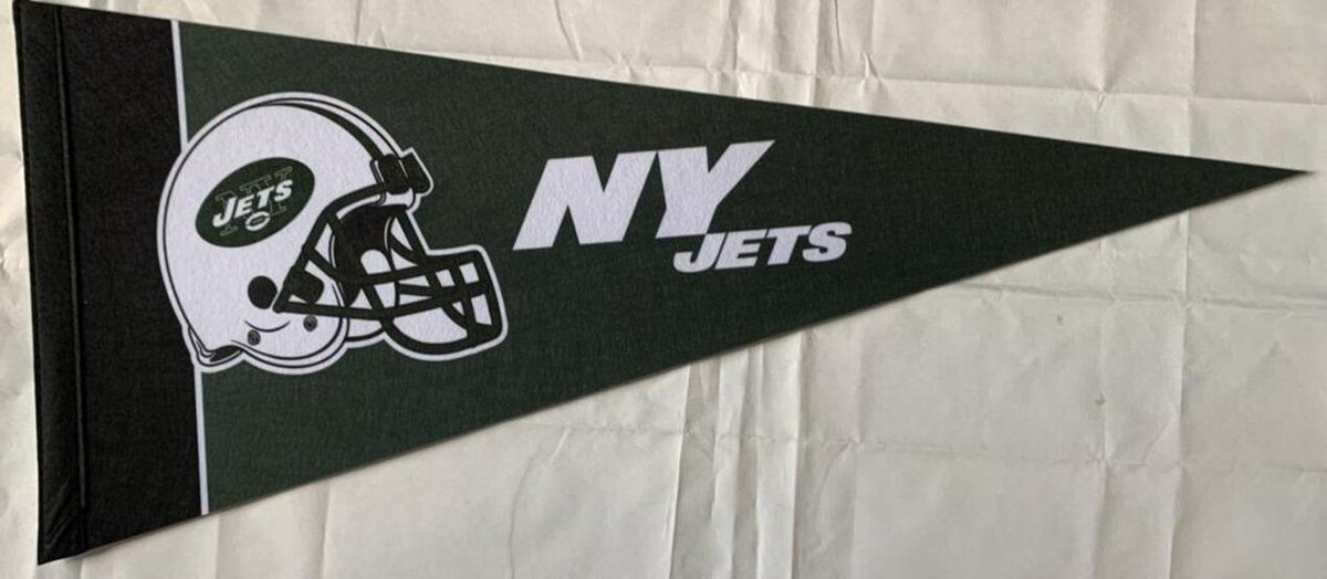   - New York Jets - NY Jets - NFL - Vaantje - American Football - Sportvaantje - Pennant -   - Vlag - 31 x 72 cm
