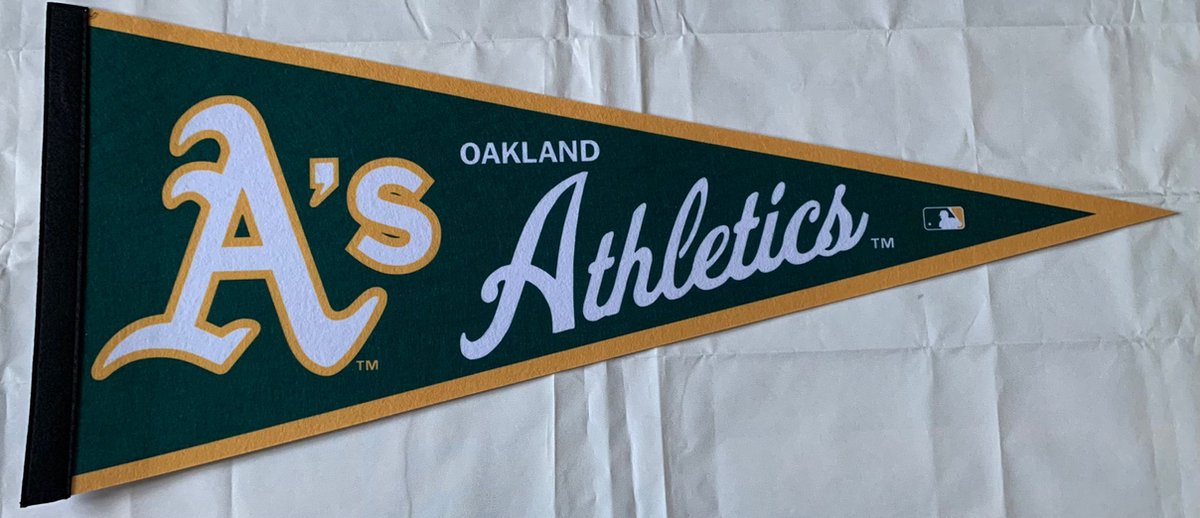   - Oakland Athletics - As - MLB - Vaantje - Baseball - Honkbal - Sportvaantje - Pennant -   - Vlag - 31 x 72 cm