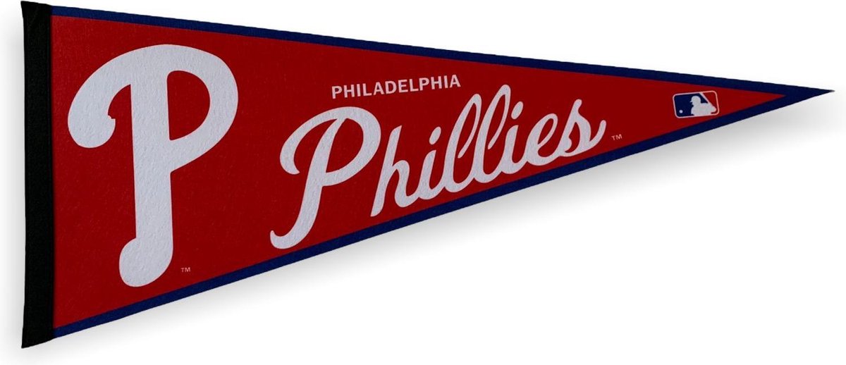   - Philadelphia Phillies - MLB - Vaantje - Baseball - Honkbal -  Sportvaantje - Pennant -   - Vlag - Rood/Wit - 31 x 72 cm
