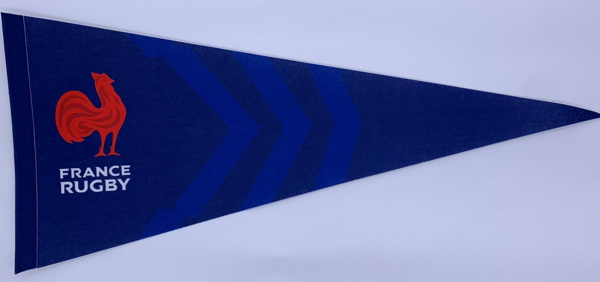   - Rugby - Frankrijk - France Rugby - vaantje - sportvaantje - wimpel - pennant - muur decor - 72 * 31cm - Frankrijk rugby team - les blues