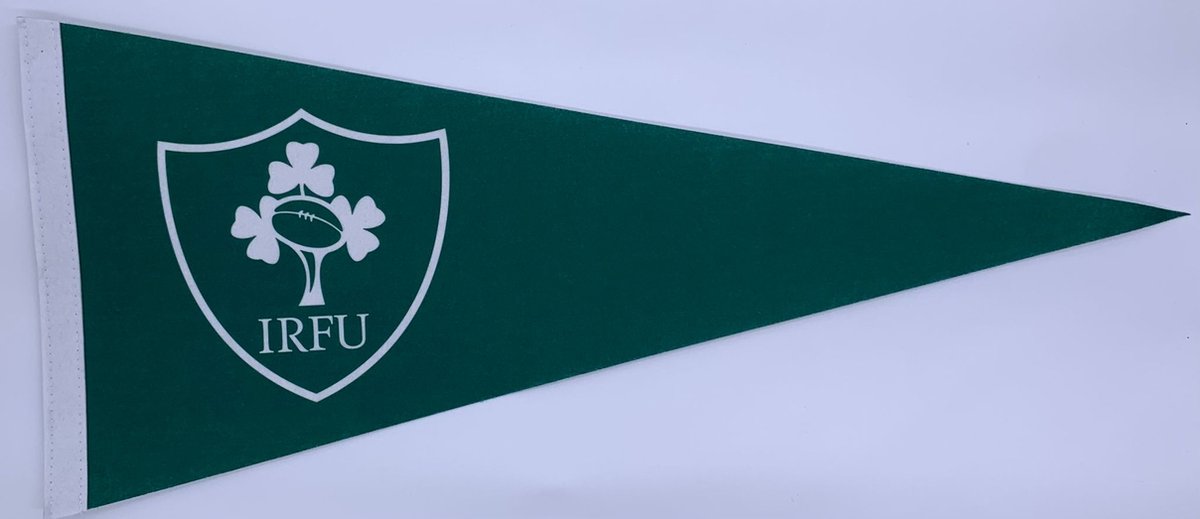   - Rugby - Ireland - Ierland - Ierland Rugby - Ireland Rugby - vaantje - sportvaantje - wimpel - pennant - muur decor - 72 * 31cm - Ierland rugby team