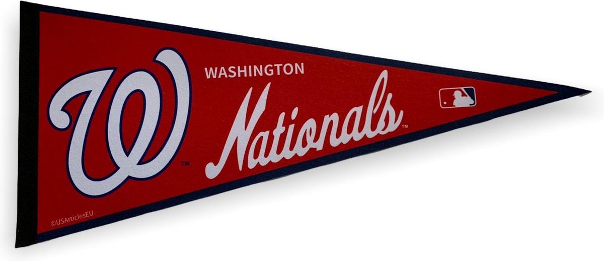   - Washington Nationals - MLB - Vaantje - Baseball - Honkbal -  Sportvaantje - Pennant -   - Vlag - Rood/Wit - 31 x 72 cm