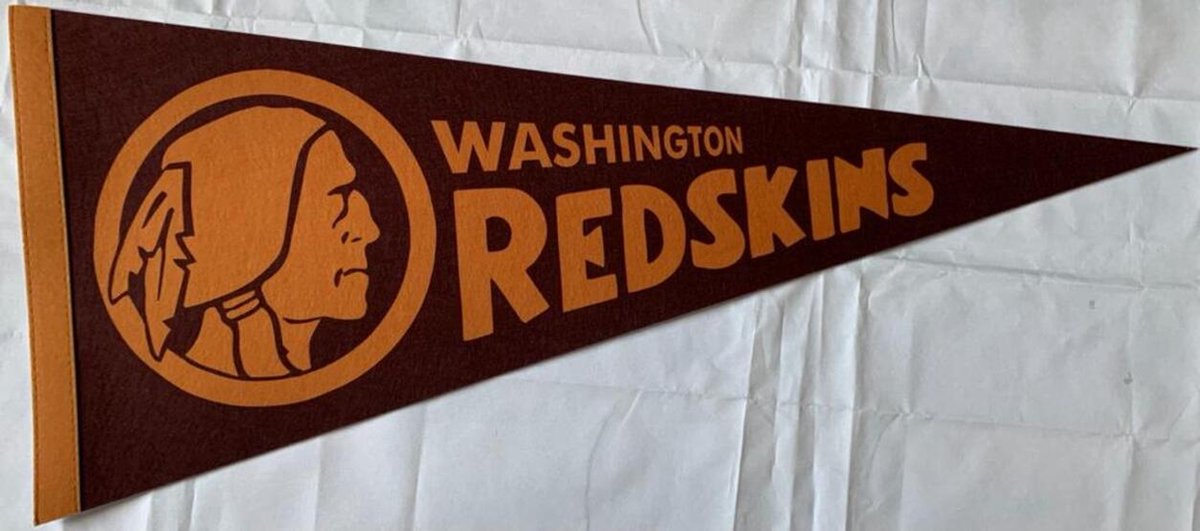   - Washington Redskins - Vintage logo 2 - NFL - Vaantje - American Football - Sportvaantje - Pennant -   - Vlag - Rood/Geel/Wit - 31 x 72 cm