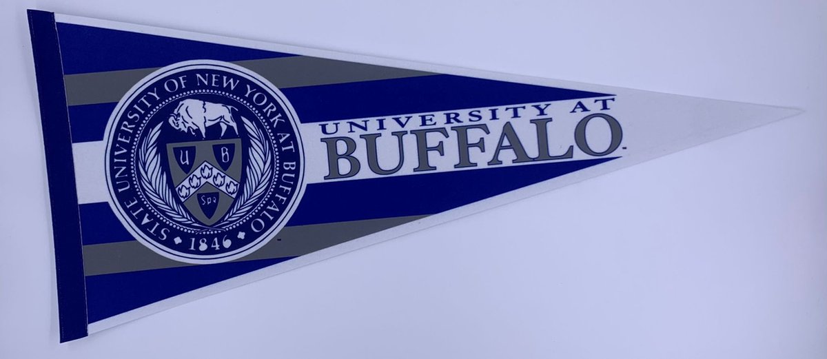 University of Buffalo New York - University of New York - Buffalo Uni - NY Uni - NCAA - Vaantje - American Football - Sportvaantje - Wimpel - Vlag - Pennant - Ivy League amerika - 31 x 72 cm - Cadeau sport - Cadeau uni - New york Vintage