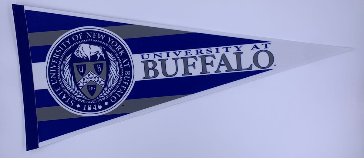 University of Buffalo New York - University of New York - Buffalo Uni - NY Uni - NCAA - Vaantje - American Football - Sportvaantje -   - Vlag - Pennant - Ivy League amerika - 31 x 72 cm - Cadeau sport - Cadeau uni - New york Vintage