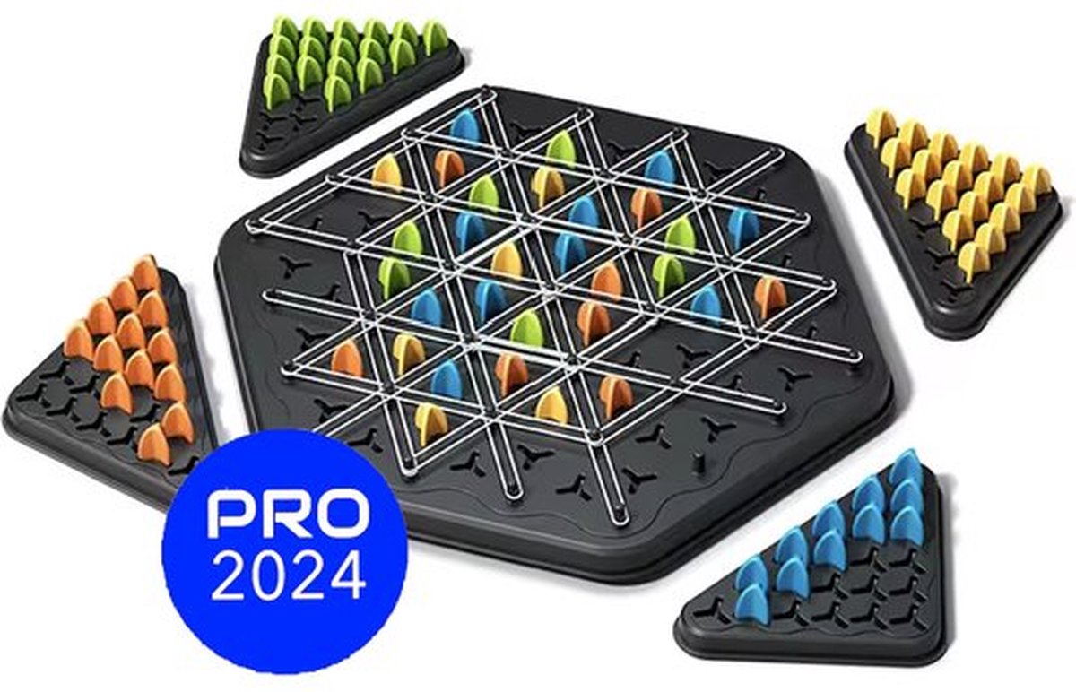 Useme - Triangle Game - Triangle Schaakspel - Gezelschapsspel - Vakantie - Triangle Spel - Elastiek Speelgoed - Educatief Speelgoed - Montessori Speelgoed - Fijne Motoriek - Triangel - Schaakspel Reis