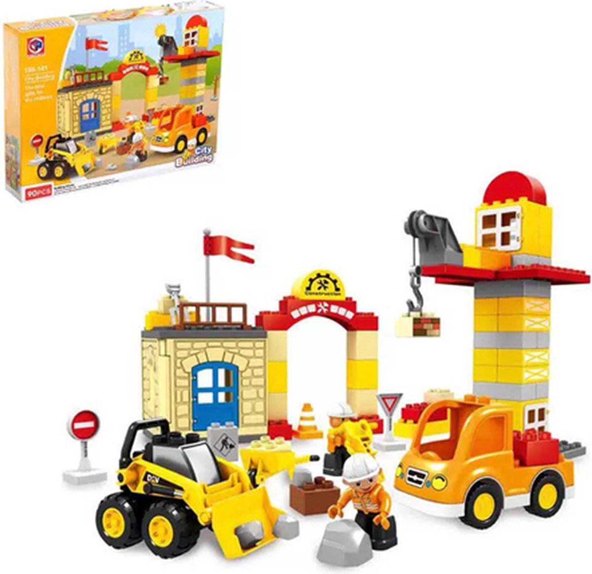 Useme Stadsbouw - speelgoed - 90 pcs - kinderspeelgoed